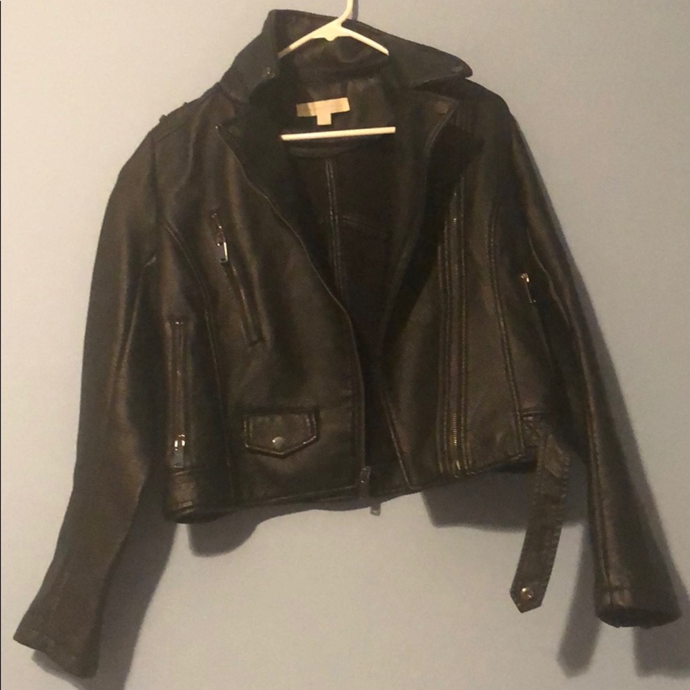 Faux leather jacket